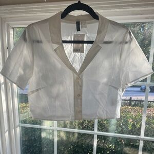 H&M Cropped Button Down